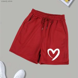 Short féminin large g short pantalon chaud fomens home isure hautement taille hanche sports coréen tube droit lâche h240424