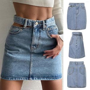 Shorts pour femmes pantalons d'été pour femmes jupe sexy taille haute trou mince avec poches longueur de déchirure 2 filles bandage midi