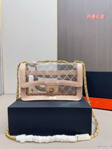 Bolso de hombro para mujer, diseño de diseñador, bolso de gelatina transparente, bolso con cadena de moda, billetera de alta calidad