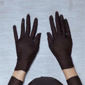 Ropa de dormir para mujeres 1 PAIR DE LINGERIEDOS ERÓTICOS PLATOS SIMPLES Mujeres Guantes de tamaño libre de lencería con capucha Nylon Brand .2024