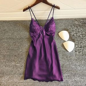 Vêtements de nuit pour femmes 2024 Chemises de nuit sexy Voir à travers la dentelle Lingerie Babydoll Robe de nuit Femmes Sous-vêtements Party Nightie S-3XL