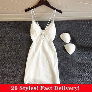 Ropa de dormir para mujer, lencería erótica de encaje, pijama Sexy para mujer, vestidos de seda satinada, camisón exótico con cuello en V para mujer