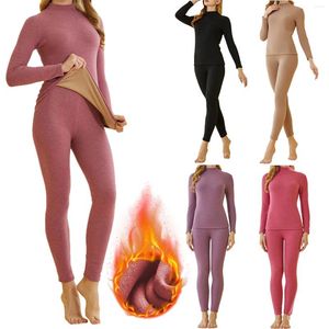 Vêtements de nuit pour femmes, sous-vêtements thermiques pour femmes, ensembles longs, couche de base, polaire, poste de traite, chemises chauffantes pour hommes