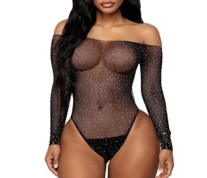 Ropa de dormir para mujeres lencería sexy sinfinida mujeres de encaje negro de encaje de pescado de rin de rin de rin de rin de rin-shouder2850854