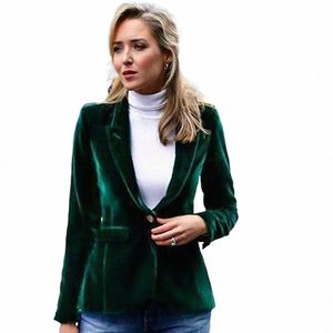 Costume pour femmes Blazer Veet One Butt Veste Femme Manteaux d'hiver 2023 Dames Vêtements d'extérieur de luxe pour vêtements de travail de mariage N42i #