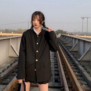 Trajes de mujer, túnica de primavera y otoño, traje de pareja, chaqueta con cuello levantado, chaqueta ajustada para hombre y mujer, Top chino, abrigo coreano Harajuku