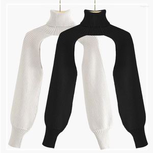 Suéteres de mujer, chaqueta de punto negra Sexy informal, cárdigans, suéter elegante de cuello alto para mujer, Tops de punto con cuello chal de manga larga