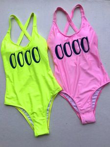 Maillots de bain pour femmes Designer Bikini Maillots de bain Couleur unie Sexy Solide Côtelé Femmes One Piece Maillot de bain Femme Taille haute Maillot de bain Summer Beach Wear Natation Monokini