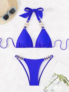 Swimwear féminin XS - L Diamond Rhingestones Bikini Bikini Femme Swimsuit Two-Pieces Set Bather Bathing Fssction Swim K5305