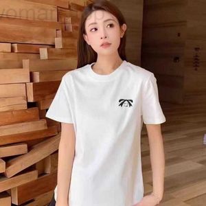 T-shirt pour femmes Nanyou Fashion Live ~ 24SS NOUVEAUX STAPPORDE BROIDE COURD T-SHIRT TOUT COTTON SLIP FIT CHEPTEUR CHIMT DE BAS O8M6