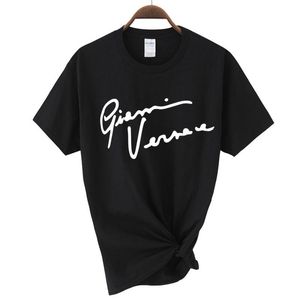 T-shirt féminin Gianni Lettre T-shirt Femme Streetwear 2022 Summer Harajuku drôle Tops féminins Tee Sexy Ladies surdimension