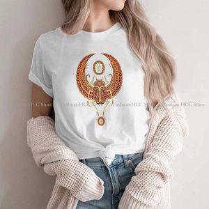 T-shirts pour femmes Badge graphique Polyester t-shirt egypte ancienne Culture Style hauts chemise confortable femme à manches courtes