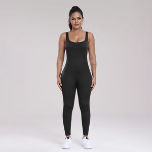 Combinaisons pour femmes Barboteuses Yoga sans couture Designers Combinaison de fil Fitness Sports de plein air Pantalon Combinaison dos nu Top Pantalon Femme