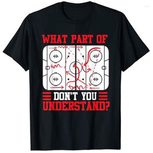 T-shirts pour femmes Drôle Quelle partie du hockey Ne comprenez-vous pas T-shirt de joueur de hockey sur glace