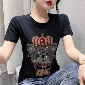 T-shirts pour femmes T-shirt coton de style coréen été