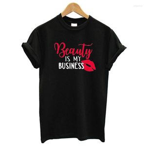 T-shirts pour femmes Vêtements pour femmes Bonne qualité Hauts de grande taille Chemise pour femmes Beauty Business Is My I Love Maquilleur Salon de coiffure