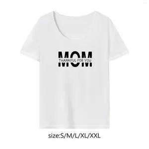 T-shirts pour femmes chemises à manches courtes tops tee maman cadeau de fête des mères mode décontractée basique pour le camping randonnée de randonnée sportive de randonnée