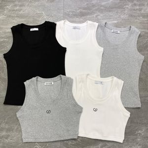 Débardeurs pour femmes Camis Soft tankini pour femmes Femmes Tricots Débardeur Femmes Sport Tops Designer Broderie Gilet