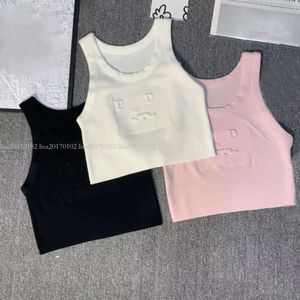 Tanks pour femmes Camis Summer Slim Cropped Top Sleeve Designer Yoga Tops O-cou Sex Gest Vest Dames Solid Elastic Lady Vêtements respirant rapidement secs