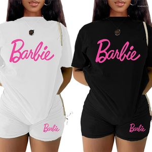 Survêtements pour femmes Ensemble de 2 pièces pour femmes T-Shirt Shorts Costume Kawaii Soft Y2K Girls Oversize Sports Fashion Ladies Sweat