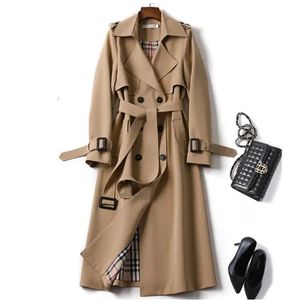 Women's Trench Coats Coats and Jackets Women Autumn Mid Length Trench Coat Korean Fashion Women Coat Winter Clothes Women Belt Trench Coat for Women 231204