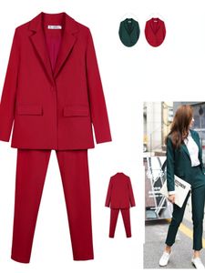 Women's Two Piece Pants Work Pantsuits OL 2 Piece Set For Women Business Interview Uniform Slim Blazer And Pencil Pants Office Lady Suit Female Outfits 230601