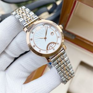 Reloj de mujer Movimiento de cuarzo de moda Reloj de lujo de alta calidad de acero inoxidable de 30 mm