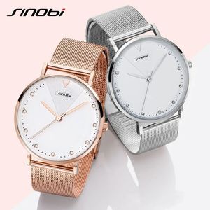 Montres femme SINOBI femme horloge mode femmes diamant montres bracelet en or haut de gamme marque fille cristal Quartz horloge dames montre 231128