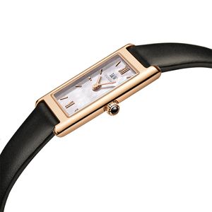 Montres pour femmes montre fabriquée en suisse pour femmes marque de luxe I W bracelet en cuir à Quartz carré ultra-mince étanche Reloj mujer 230725