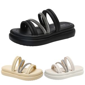Envío gratis zapatos de sandalias para mujeres tacones bajos planos blancos blancos blancos zapatillas de verano zapatos de verano para mujer 35-40 gai