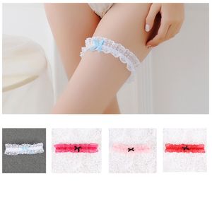 Women Sexy Lace Floral Garter Belt Bowknot Leg Loop Wedding Garters Bridal Garters