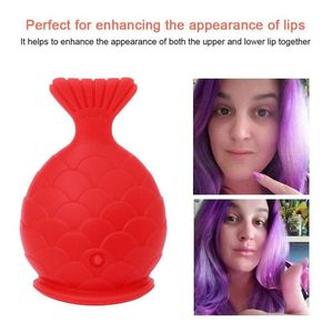 Femmes sexy silicone Full Lip Plumper Fish Shape Enhancer Deviceur Device Lip Lèvre Plump Pro Mouth Tool