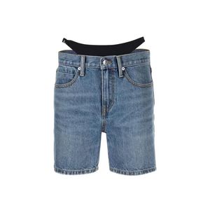 Shorts pour femmes shorts de créateurs denim jupe courte strass bikini patchwork taille haute pantalons chauds taille basse conception diagonale irrégulière sexy jupe courte fille épicée