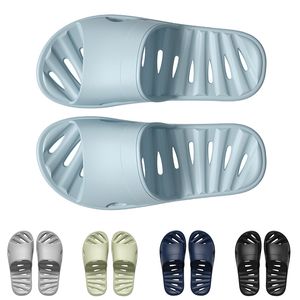 Mujeres zapatillas de baño sólidos Baño para color Hots Slip Resistente Blanco Blanco Polvo azul Avención transpirable Hombres Capacidades Interiores 255 Wo 26 S S