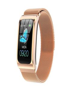 Femmes montre intelligente 114quot IP68 étanche fréquence cardiaque Smartwatch hommes Fitness Tracker montres horloge PK X3 S2 pour Android IOS2539668