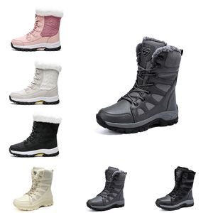 Botas de nieve para mujer, botas de invierno a la moda, minibotas clásicas hasta el tobillo cortas para mujer, botines para mujer, triples castañas negras, azul navsy, para exteriores e interiores