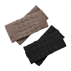 Femmes Chaussettes 2Pairs Womens Boot Cuffs Knitted Topper Winter Casual Footless Fashion