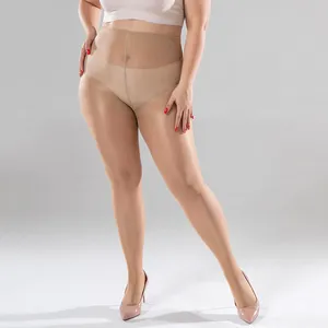 Femmes chaussettes contrôle haut collants avec course lumière soutien jambes collants transparents Extra gros sexy haute élasticité bas en nylon femme culotte