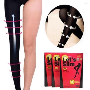 Femmes chaussettes bonneterie paire collants minces bas de Compression collants varices graisse/calories brûler jambe façonnage bas chaussettes