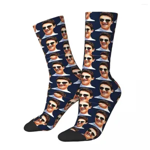 Chaussettes Lando Norris pour femmes, bas, joli visage, tendance, antidérapantes, pour filles, course à pied, sport, confortables