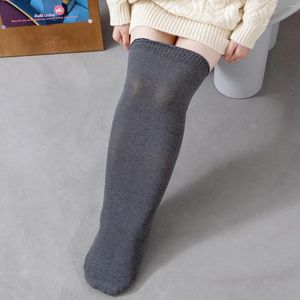 Chaussettes longues à rayures au-dessus du genou pour femmes, bas hauts de cuisse pour dames et filles, noir et blanc, Cosplay Lolita Harajuku