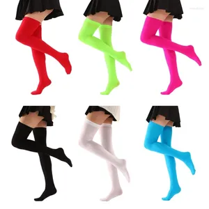 Chaussettes de femmes coloride solide bottes de botte de botte des filles quotidiennes occasionnelles colorée colorée