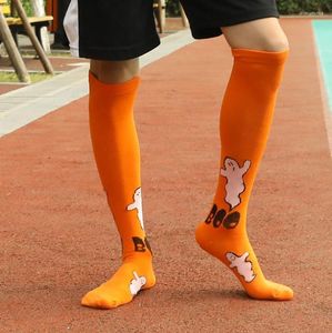 Femmes chaussettes sport coton bas 2023 Halloween citrouille squelette imprimer unisexe hommes femmes en gros