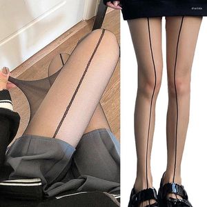 Femmes chaussettes collants en nylon ultra-minces collants ligne sexy bas de soie été mode charme européen américain collants dîner