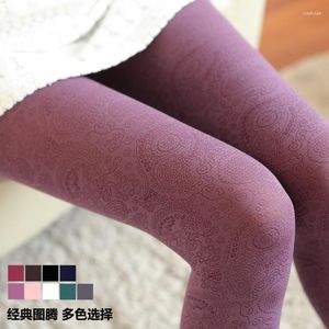 Mujeres calcetines de invierno medias de invierno cola de pavo tótem emplumado de estilo retro casero sexy mezcla color al por mayor 5pair/lot