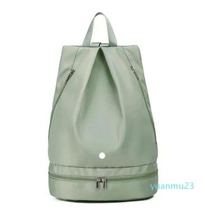 Mochila Yogo para mujer, nueva bolsa seca y húmeda separada con almacenamiento de zapatos, impermeable para LL Fit Gym 33