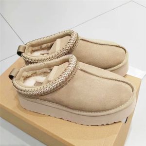 Botas de diseñador para mujer de Australia Tasman Tazz Piel de oveja Plataforma de piel de oveja Zapatillas Zapatos de invierno Bota de nieve clásica Ultra Mini Botines de lana de gamuza