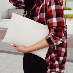 Bolso de mujer bolsos de sobre bolso de embrague patrón de cocodrilo