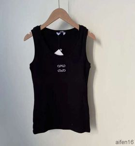 Femmes Designer Tricoté T-shirt Tees Été 23 Nouvelle Mode Brodé Débardeur Yoga Sports Markdown vente