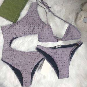 22SS Moda para mujer Bikini Diseñador Traje de baño Elegante Estampado completo Traje de baño Mujer Verano Playa Vacaciones Bikini Mujer elegante Bikini Traje de baño Trajes de baño